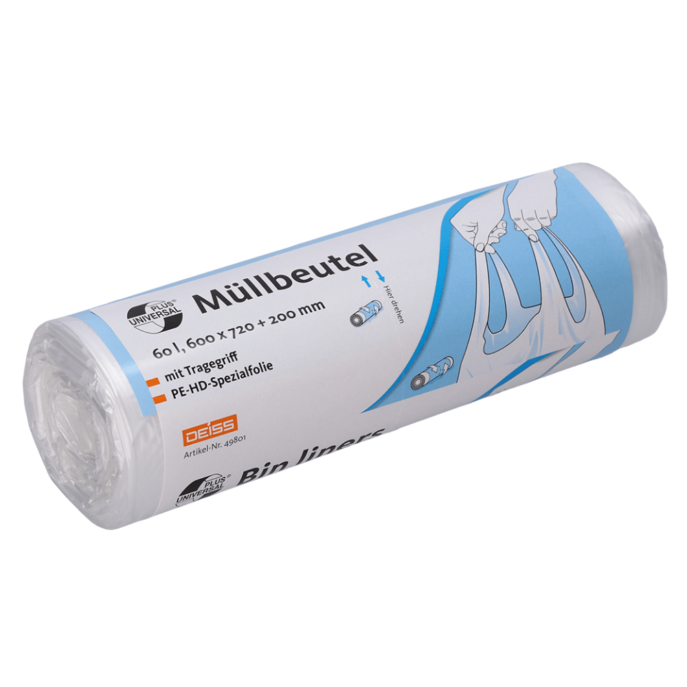DEISS 49801 - 600x720+200 mm transparent | Packung (20 Stück)