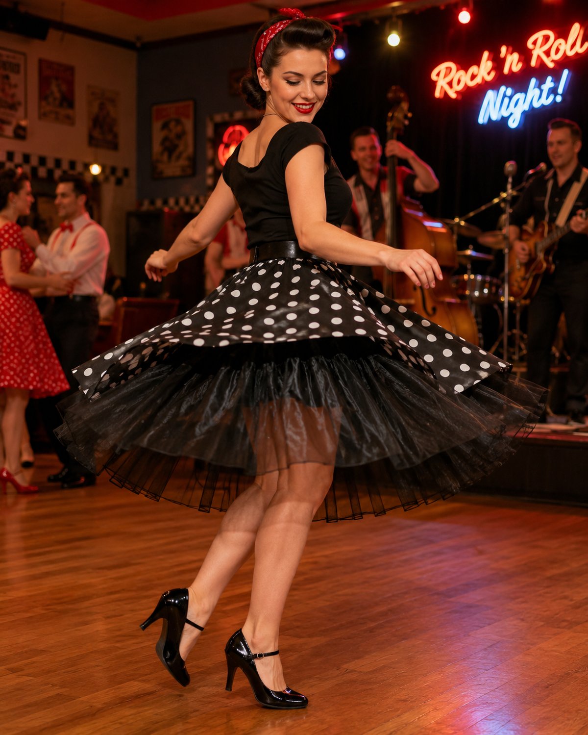 Petticoat Damen Tüllrock - Länge 60 cm | Weiß