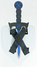 Ritter Schwert und Schild aus Schaumstoff | Rot