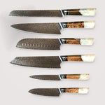 Damast Messerset "Resin"