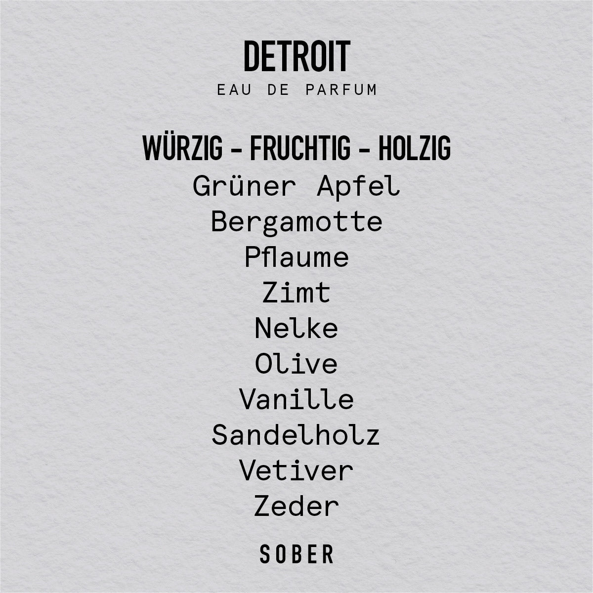DETROIT - Eau de Parfum