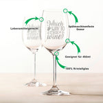Stölzle Lausitz Weinglas mit Gravur "Wich way to the Wine"