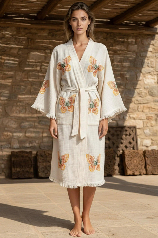 Kimono Bademantel – Schmetterling