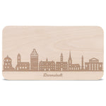 Frühstücksbrettchen Skyline Darmstadt