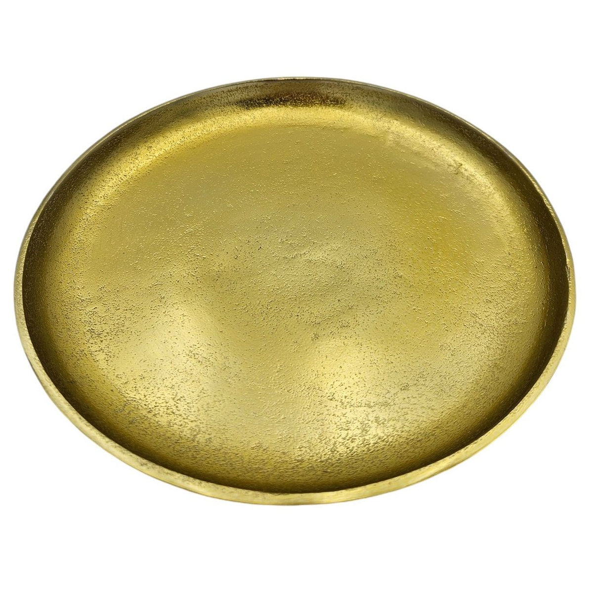 Dekoteller Gold Metall Teller Schale Dekotablett Kerzenteller Dekoscha