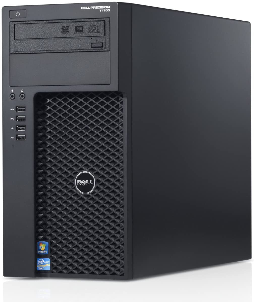 Dell Precision T1700 Intel Xeon Quad Core E3 v3 256GB SSD + 500GB HDD 16GB Windows 10 Pro Nvidia Quadro