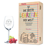 Stölzle Lausitz Weingläser mit Gravur "Beste Lehrer/in" Design