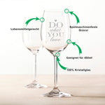 Stölzle Lausitz Weinglas mit Gravur "Do what You Love"