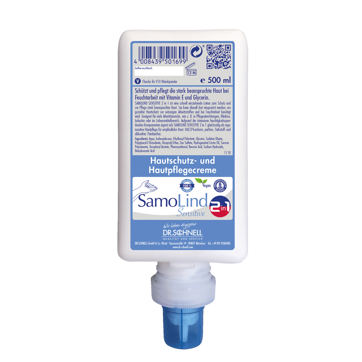 Dr. Schnell SamoLind Sensitive 2in1 Hautschutz- und Pflegecreme