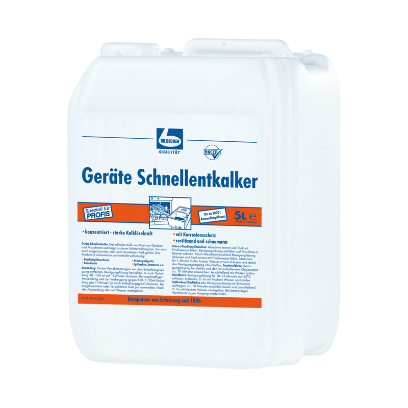 Dr. Becher Geräte Schnellentkalker