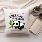 Bedrucktes Kissen mit Spruch Dreaming of Cookies