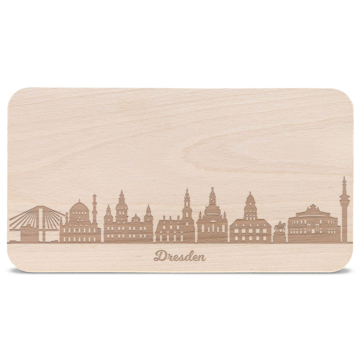 Frühstücksbrettchen Skyline Dresden