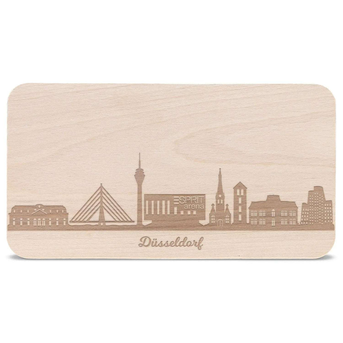 Frühstücksbrettchen Skyline Düsseldorf