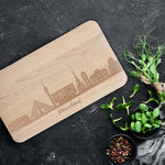 Frühstücksbrettchen Skyline Düsseldorf
