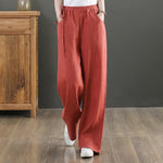 Luftige Damen Sommer Stoffhose