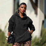 Damen Denim Oversized Hoodie „Urban Edge“ – Premium Jeans-Kapuzenpullover im Vintage-Look
