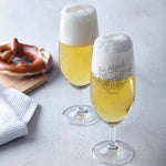 Stölzle Lausitz Bierglas mit Gravur "Ein Hoch auf" mit Namen