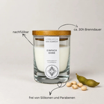 Einfach Ohne | Sojawachs Kerze – ohne Duft – minimalistisch & natürlich