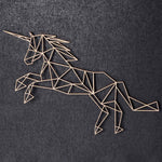Origami Einhorn V2 aus Holz -