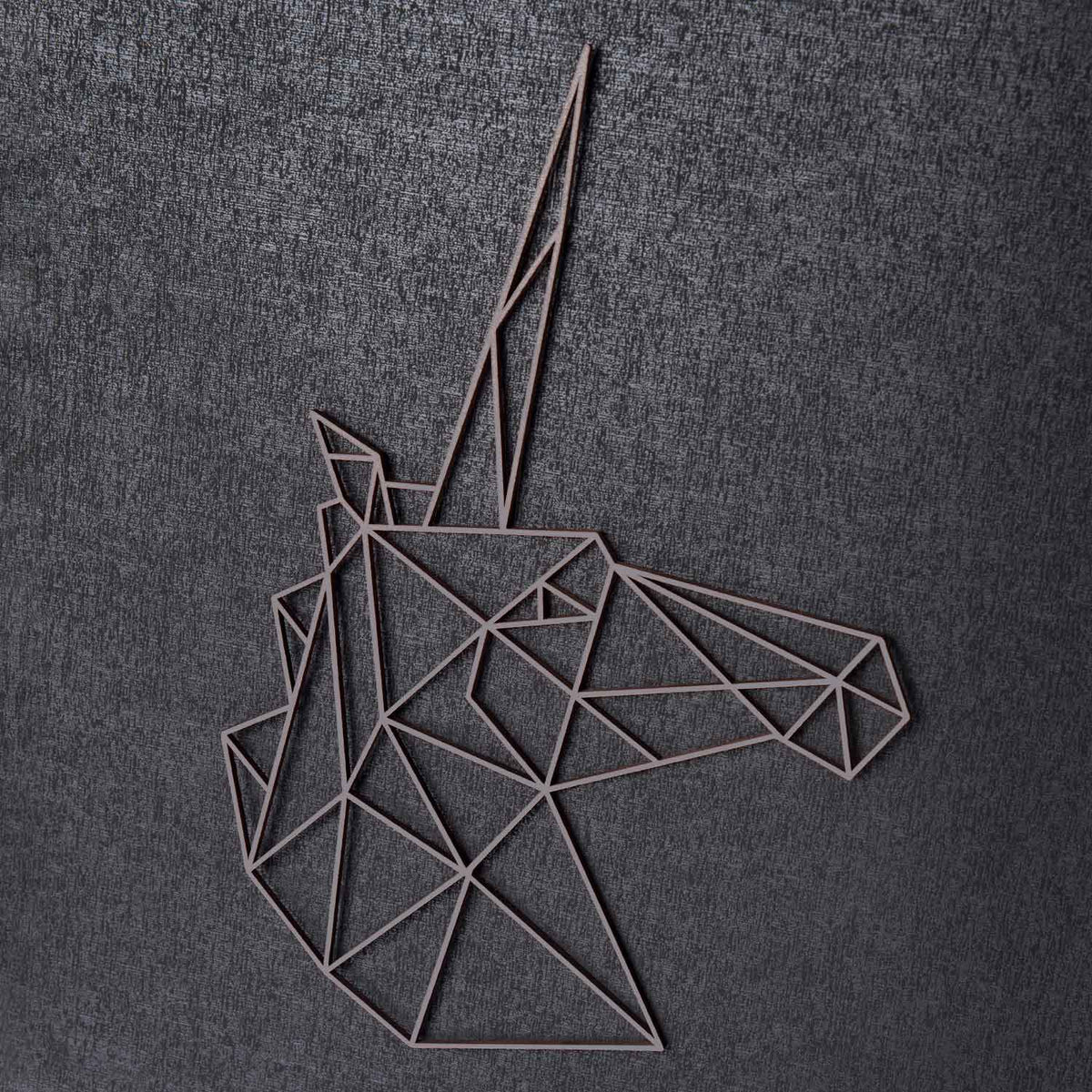 Origami Einhornkopf aus Holz -