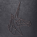 Origami Einhornkopf aus Holz -