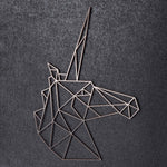 Origami Einhornkopf aus Holz -