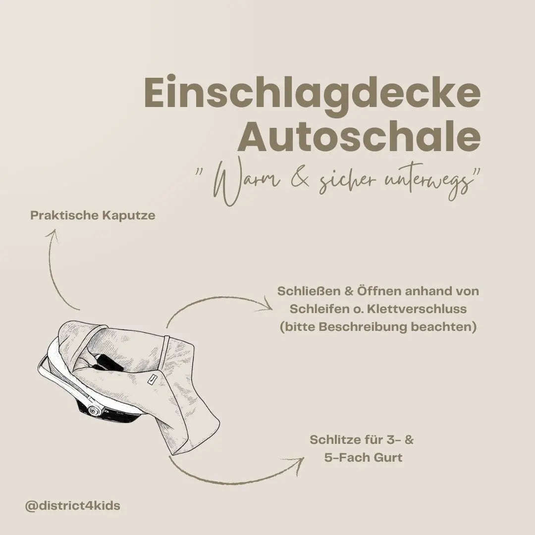 Einschlagdecke Musselin – 2.5 TOG Babyschale Namma Markt