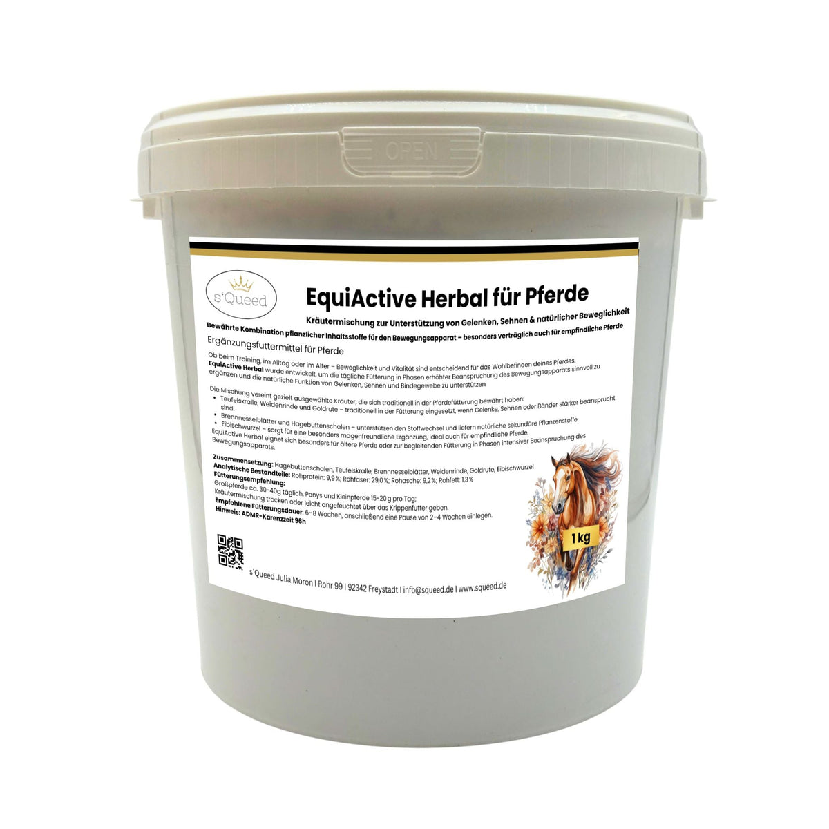 EquiActive Herbal 1kg – Kräutermischung zur Unterstützung von Beweglichkeit & Vitalität beim Pferd
