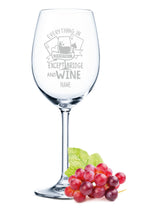 Stölzle Lausitz Weinglas mit Gravur "Everything in moderation except Bridge and Wine"