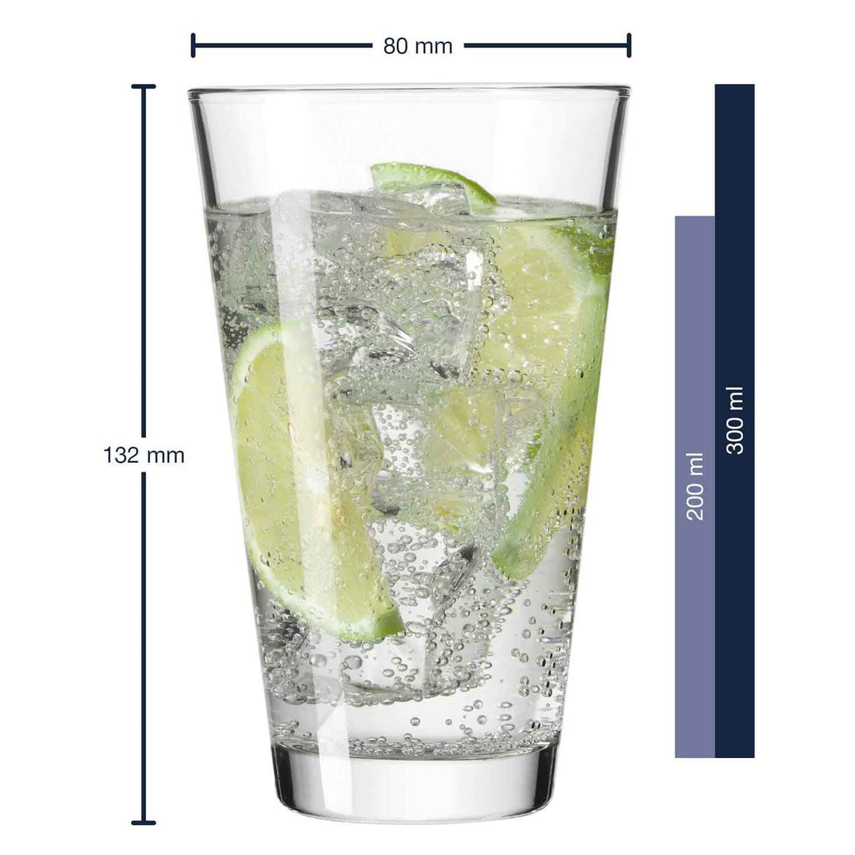 Leonardo Wasserglas mit UV-Druck im Einhorn Design