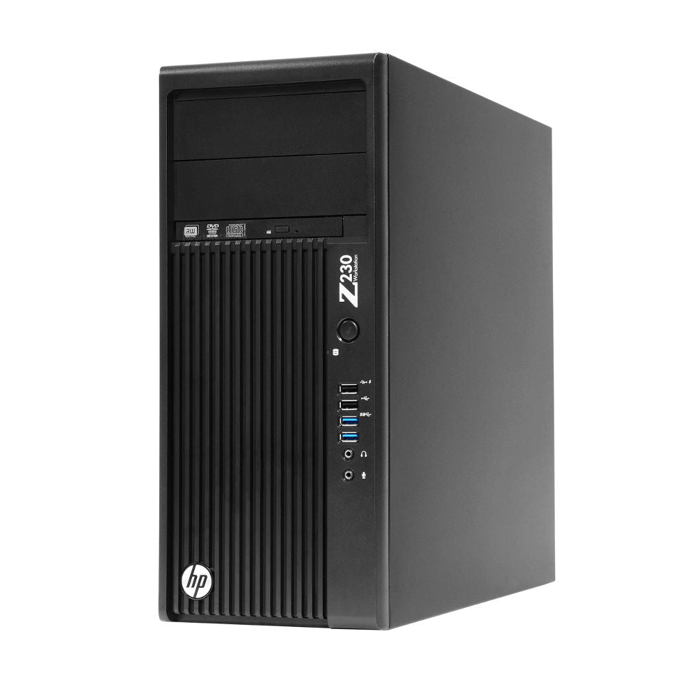 HP Z230 Intel Quad Core i5 256GB SSD + 500GB 8GB Speicher Windows 10 Pro MAR Nvidia Quadro
