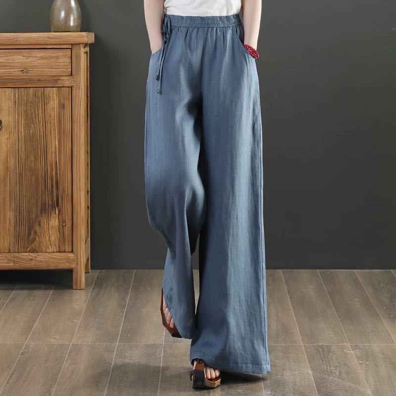 Luftige Damen Sommer Stoffhose