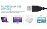DREIKS RF Fernbedienung + USB Controller für LED Streifen TV Hintergrundbeleuchtung