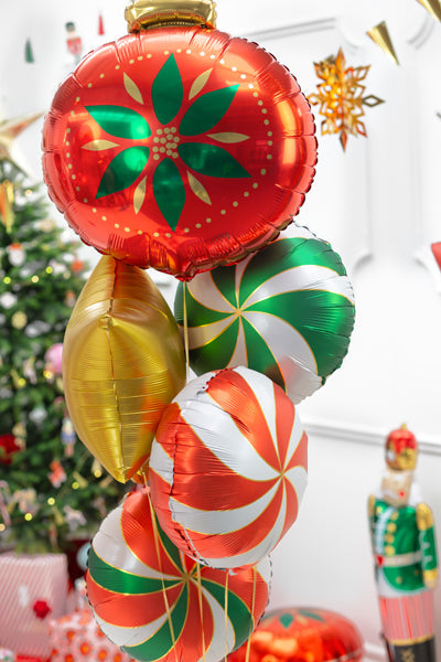 Runder Folienballon "Candy" - Bonbon 35cm | Rot