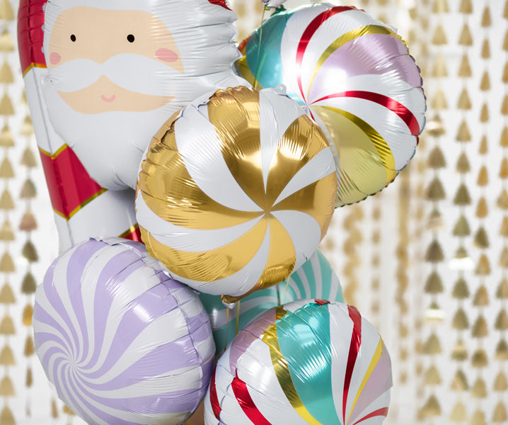 Runder Folienballon "Candy" - Bonbon 35cm | Gold