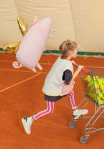 Shape Folienballon "Schweinchen" Rosa Gold | 72x46cm