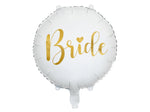 18"/Ø45cm Folienballon "Bride" Hochzeit | Weiß
