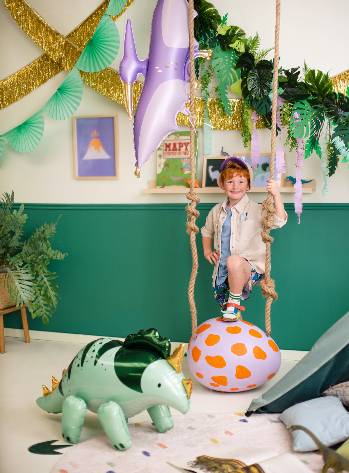Shape Folienballon "Dinosaurier Pterodactyl" | 120 x 62 cm