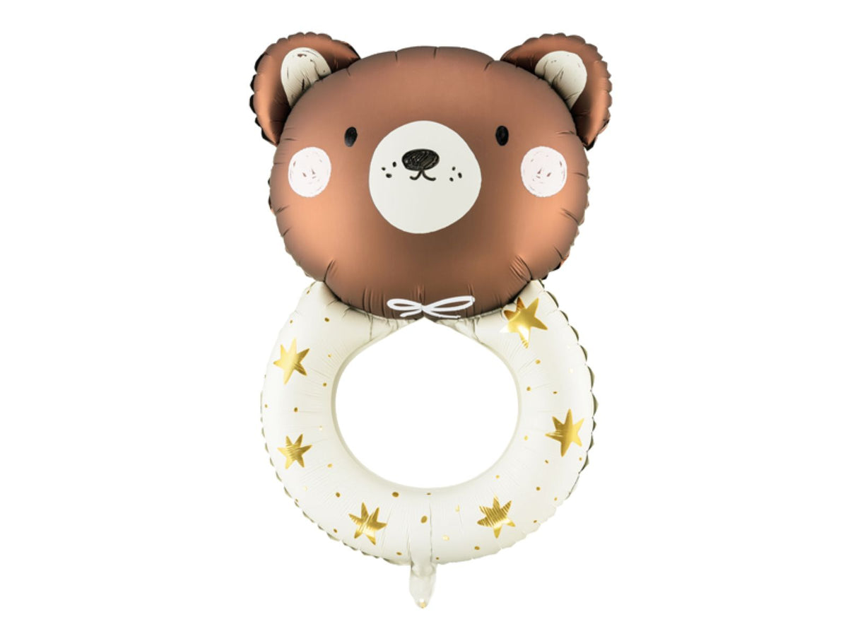Shape Folienballon "Teddybär Rassel" | 61 x 88 cm