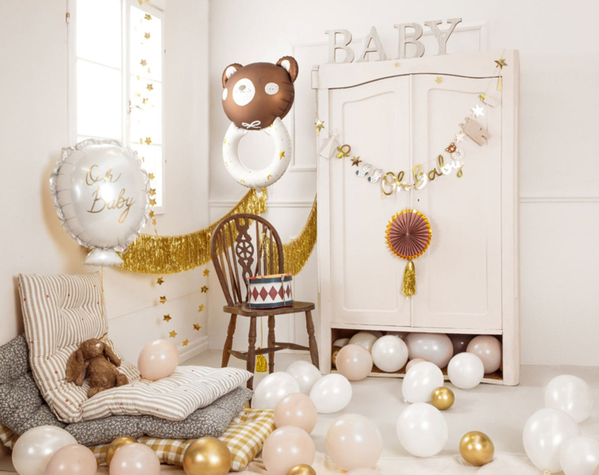 Shape Folienballon "Teddybär Rassel" | 61 x 88 cm