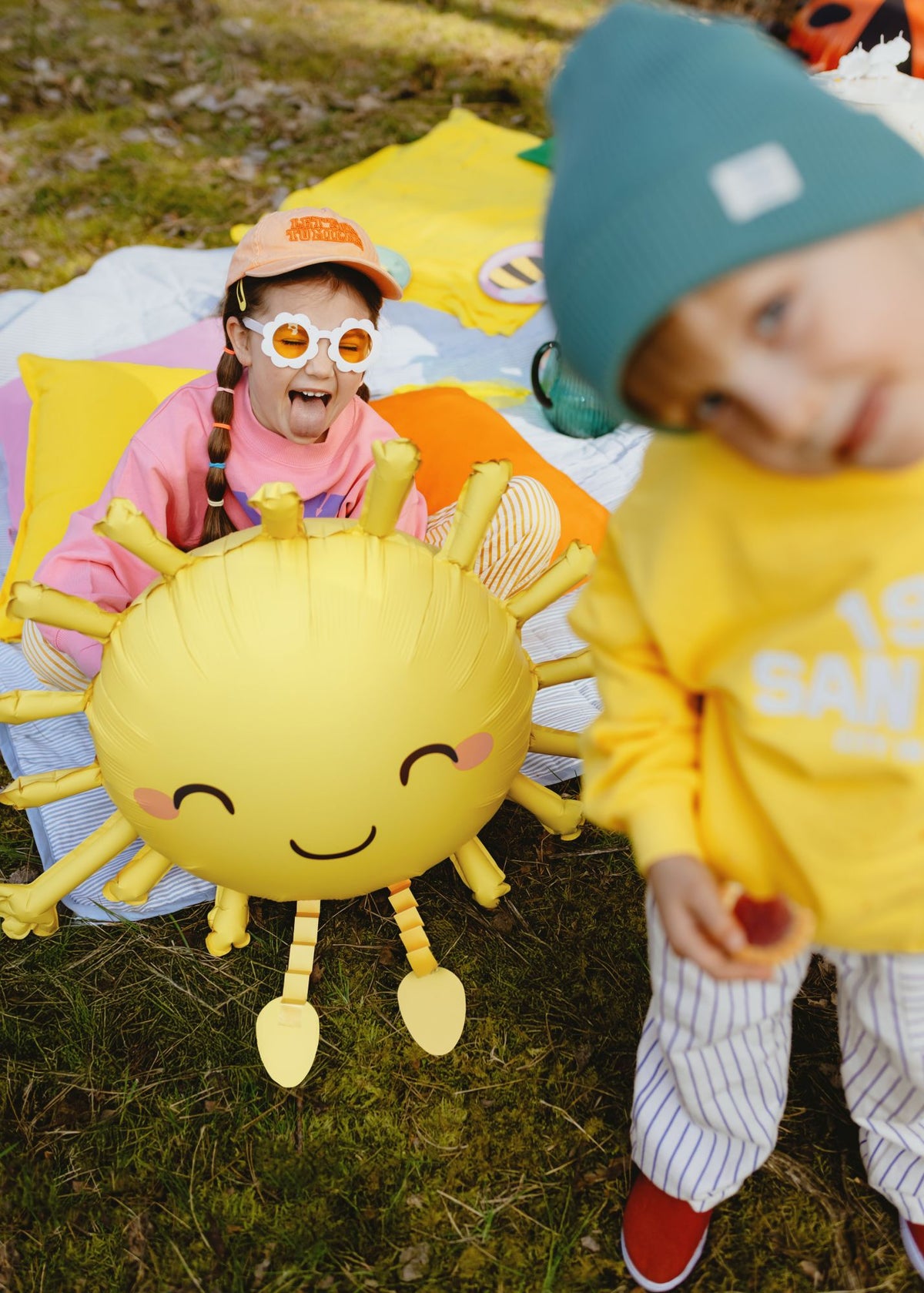 Airwalker Folienballon "Sonne" | 91 x 77 cm