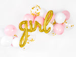 Folienballon Schriftzug "Girl" gold | 77x70cm