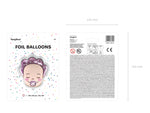 18"/Ø45cm Folienballon "Baby Girl"