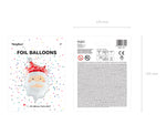 Folienballon Weihnachtsmann | 50x70cm
