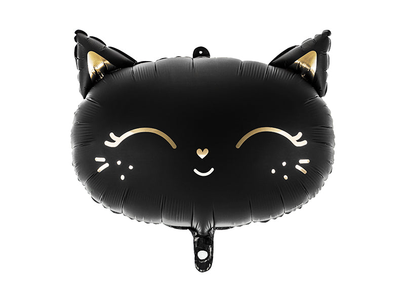 Shape Folienballon "Katze" Schwarz | 48 x 36 cm
