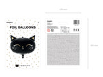 Shape Folienballon "Katze" Schwarz | 48 x 36 cm