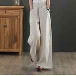 Luftige Damen Sommer Stoffhose