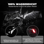 Fahrrad Satteltasche 100% Wasserdicht 8L mit Reflektoren