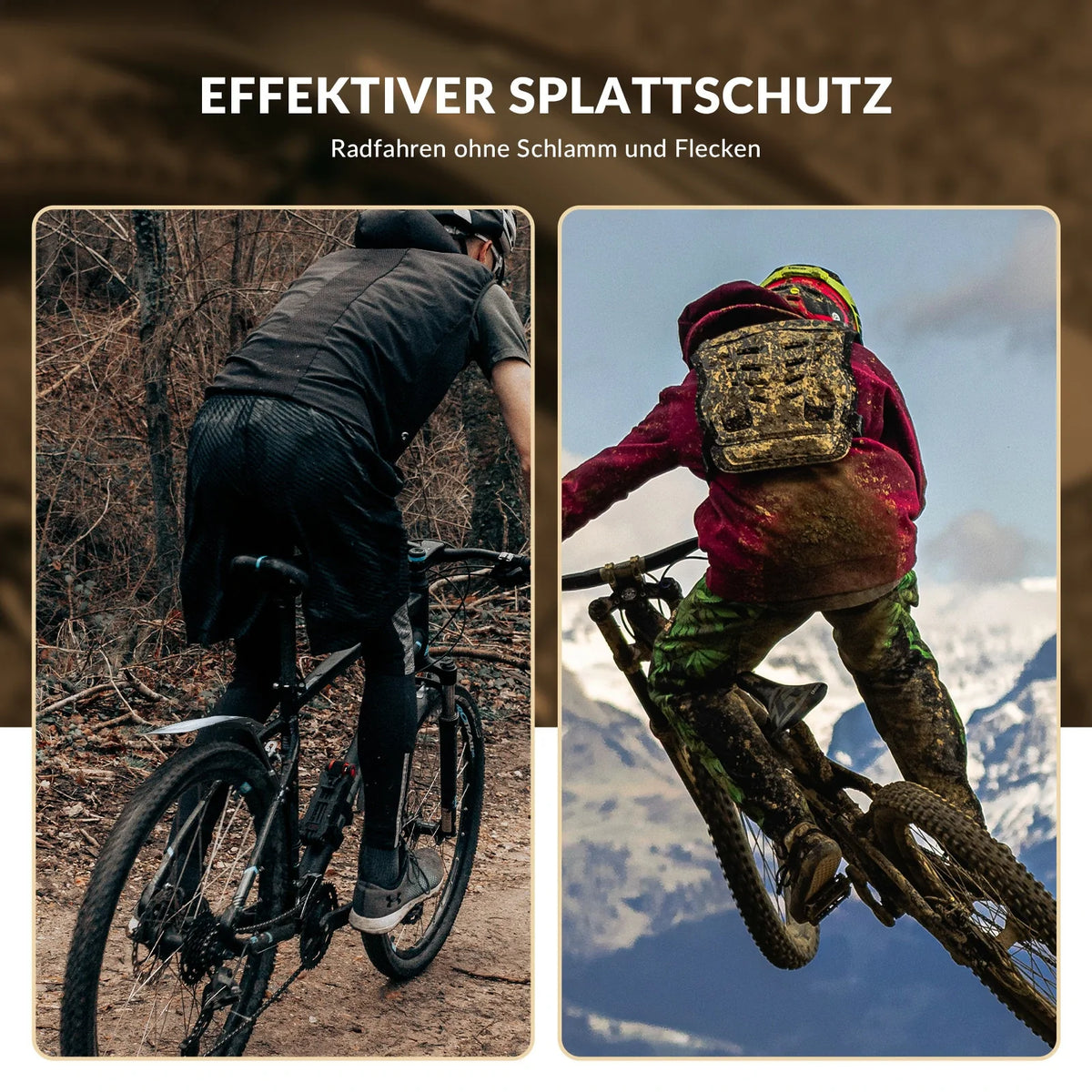 Fahrrad Schutzbleche Set Vorne/Hinten Verstellbare Flexible 26-29 zoll