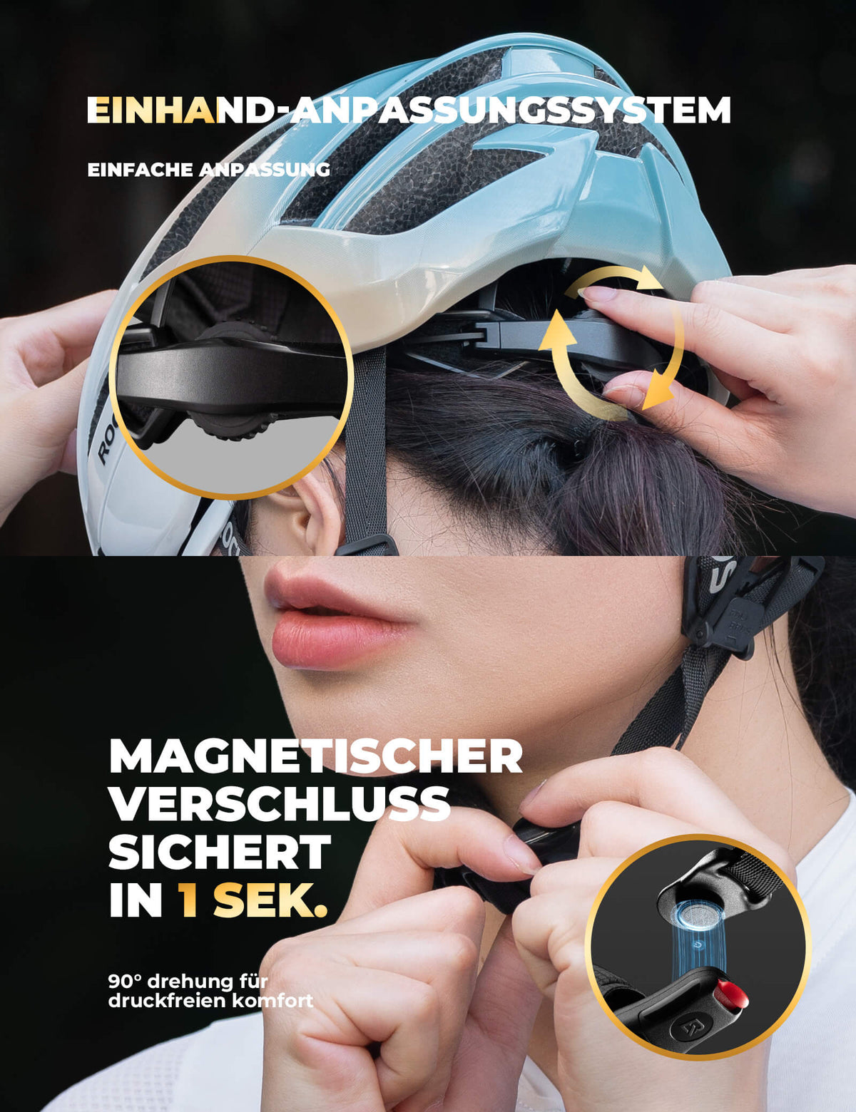Fahrradhelm mit Verstärkungsrahmen 58-62cm